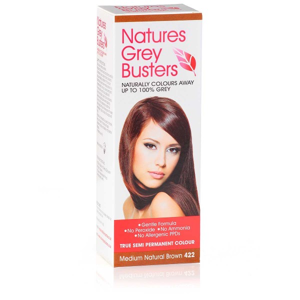 Natures Grey Busters Medium Natural Brown 422 Hair Colour